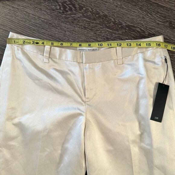 Banana Republic Champagne Cotton Silk Trouser New - Picture 7 of 9